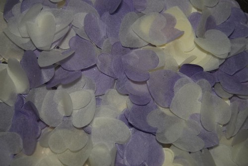 Lavendel weißes konfetti - weißes,