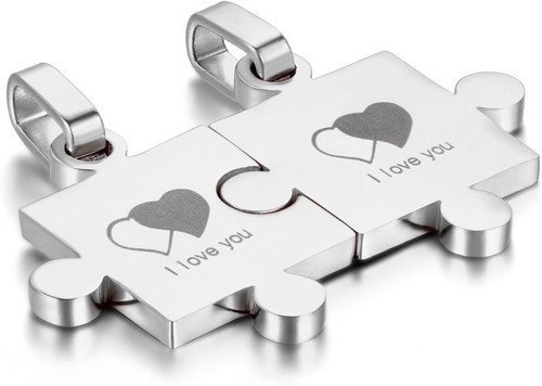 Herz puzzle partnerketten set - partnerketten,