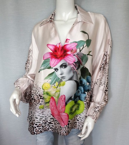 Oversized tunika satin - satin, shirt